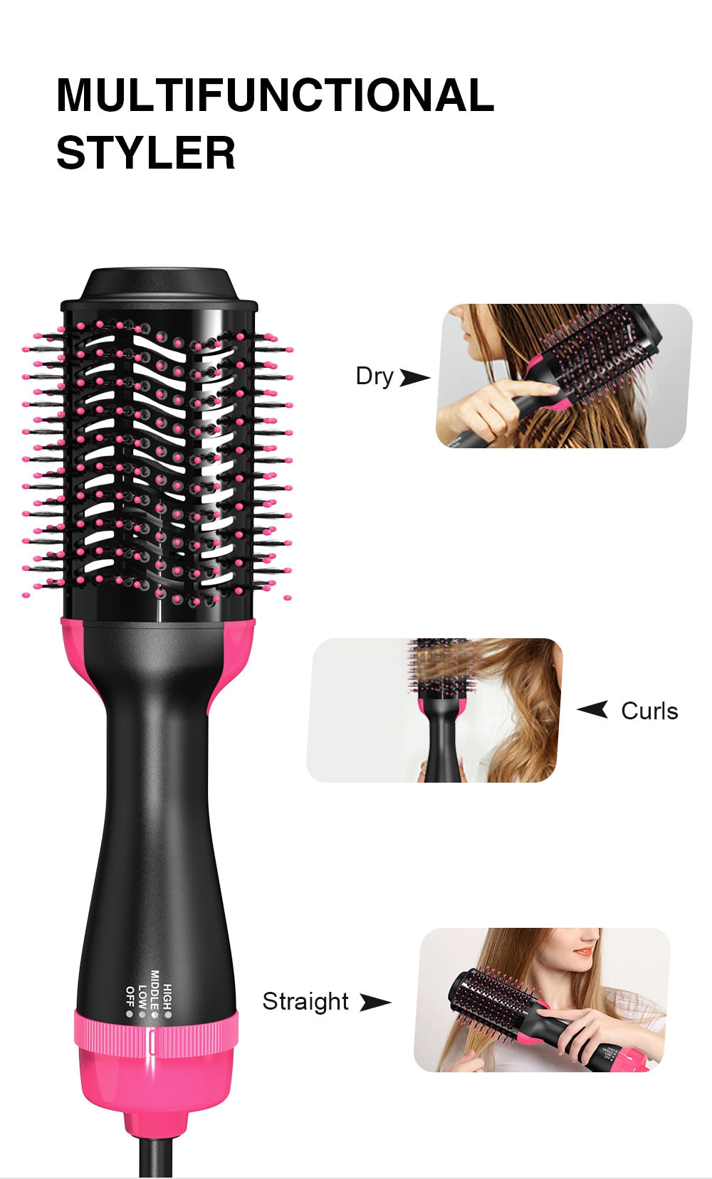 AirGlam ™ - Sèche cheveux Brosse